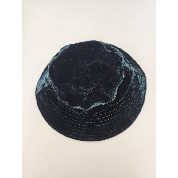 NWT Anthropologie Velvet Bucket Hat One Size Green main image 9